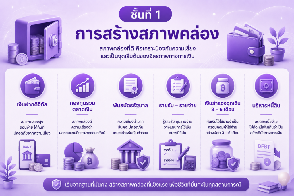 ปิรามิดการเงิน ชั้นที่ 1 การสร้างสภาพคล่อง